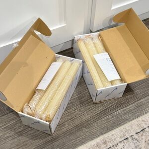 Princess House Cream 8” Taper Candles